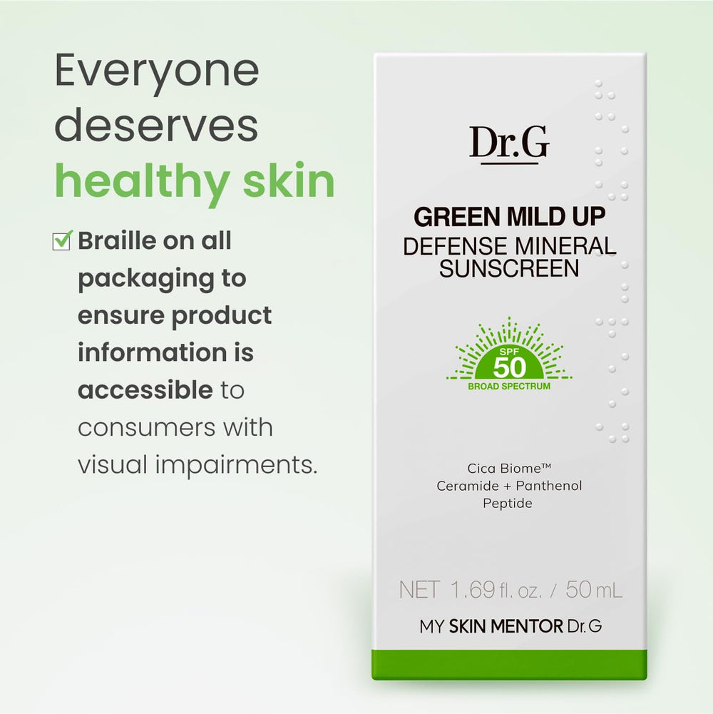 Dr.G panthenol illustration suggests hydrating, soothing properties
