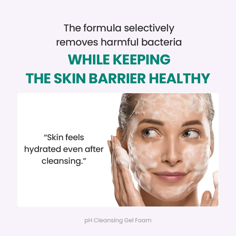 Dr.G pH Cleansing Gel Foam foamy lather demonstrates gentle cleansing action