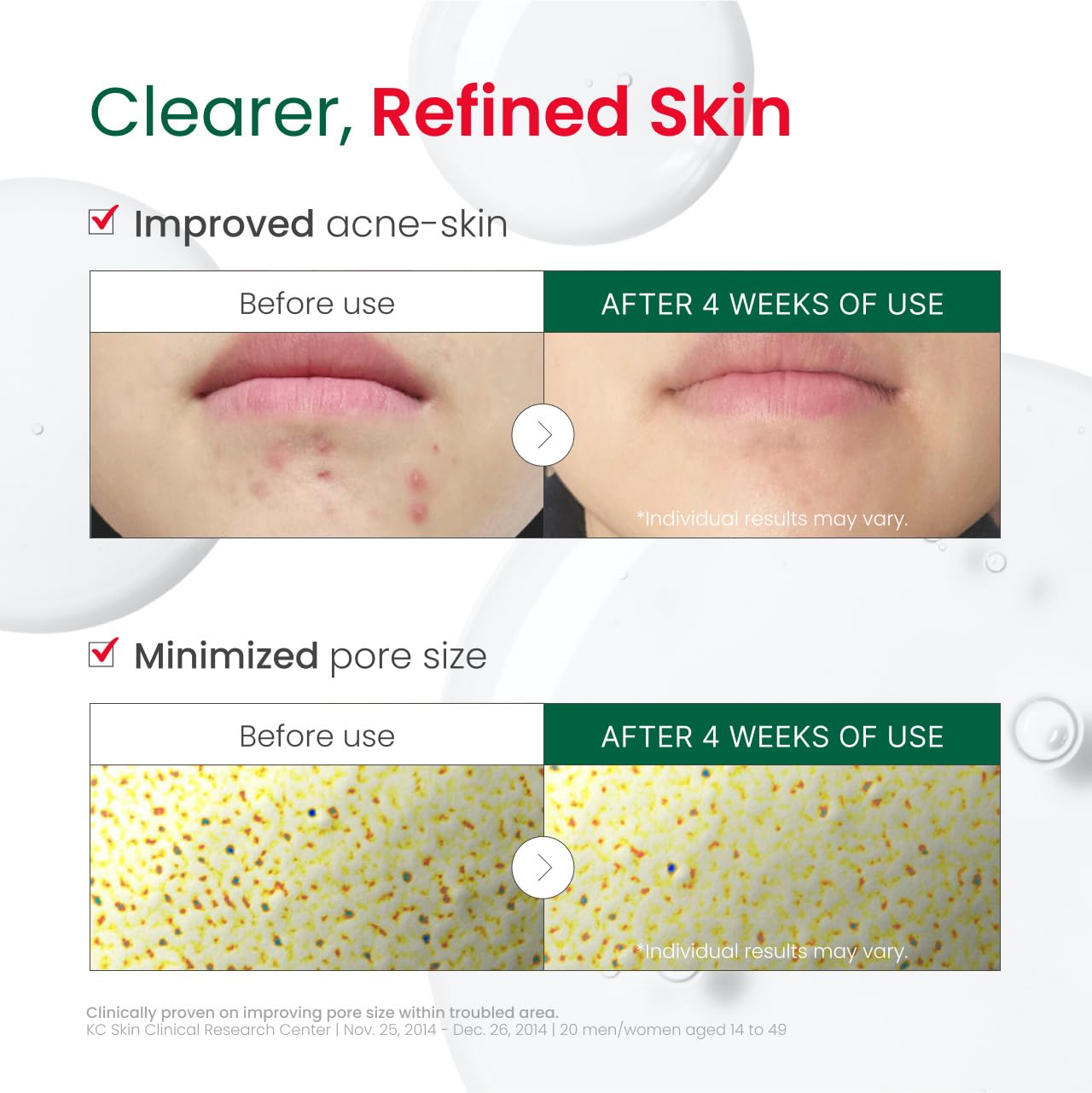 Dr. G R.E.D. serum cooling sensation demonstrates refreshing relief during post cleanse care.