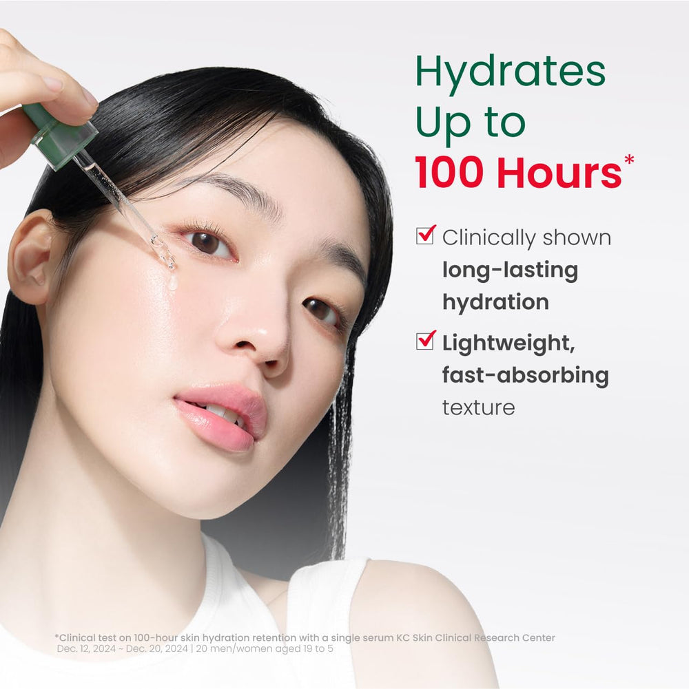 Dr. G R.E.D. serum texture swatch emphasizes lightweight formula nourishing the skin.