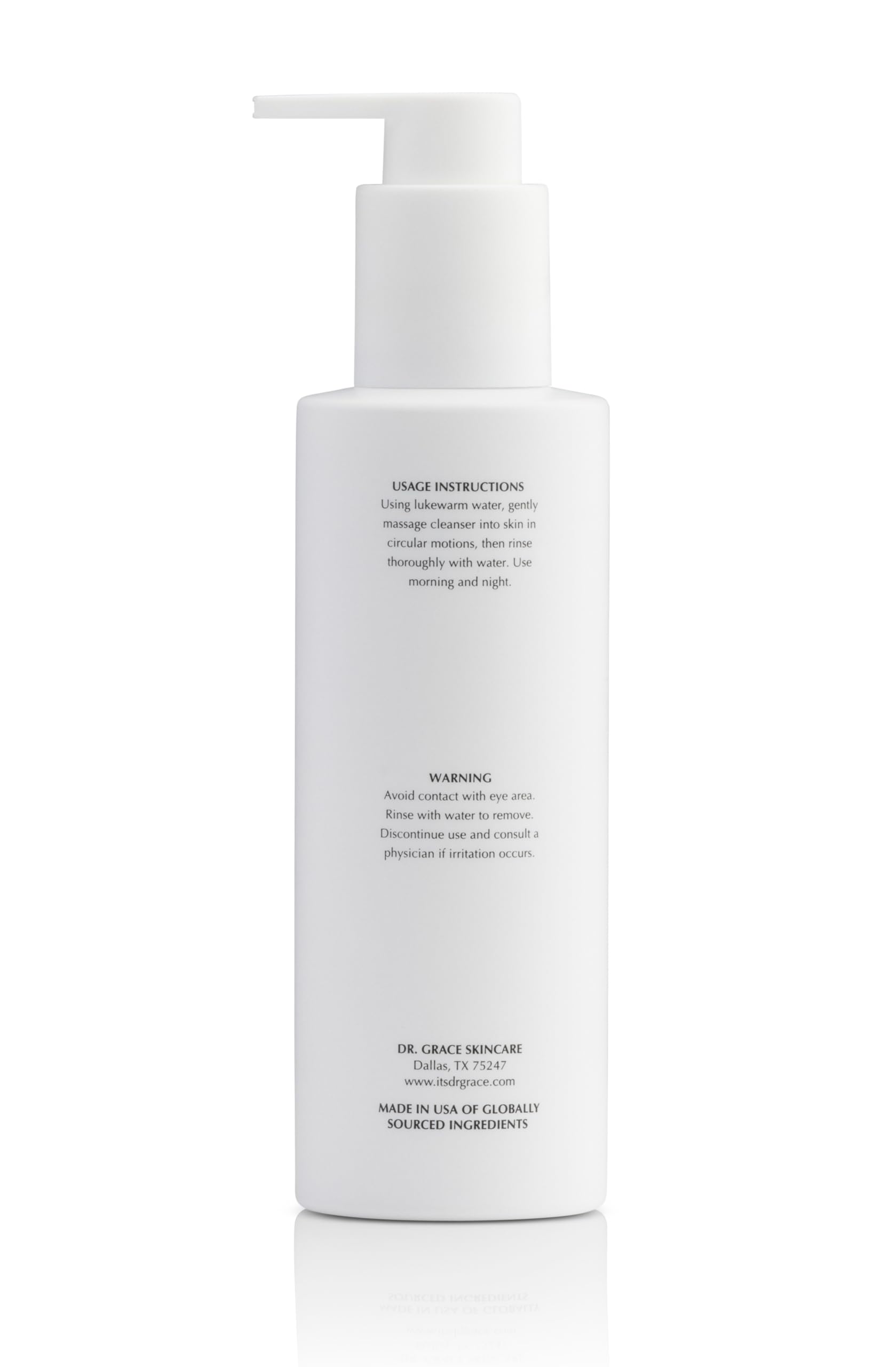 Dr. Grace Cleanser demonstrates softer skin after wash with a refreshed complexion.