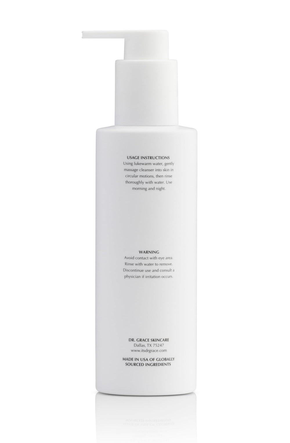 Dr. Grace Cleanser demonstrates softer skin after wash with a refreshed complexion.