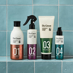Dr. Groot Keratin and Silk Protein solution shows nourishing care for dry strands