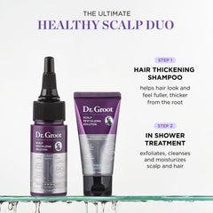 Dr. Groot Miracle in Shower Treatment tube exfoliates and nourishes scalp