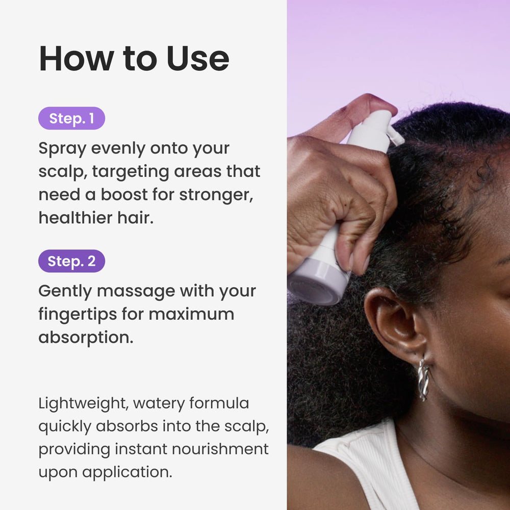 Dr. Groot Rosemary Mint Oil Tonic scalp-tingle delivers a soothing aroma during use.