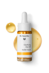 Natural botanicals in Dr. Hauschka Clarifying Day Oil support balanced complexion.