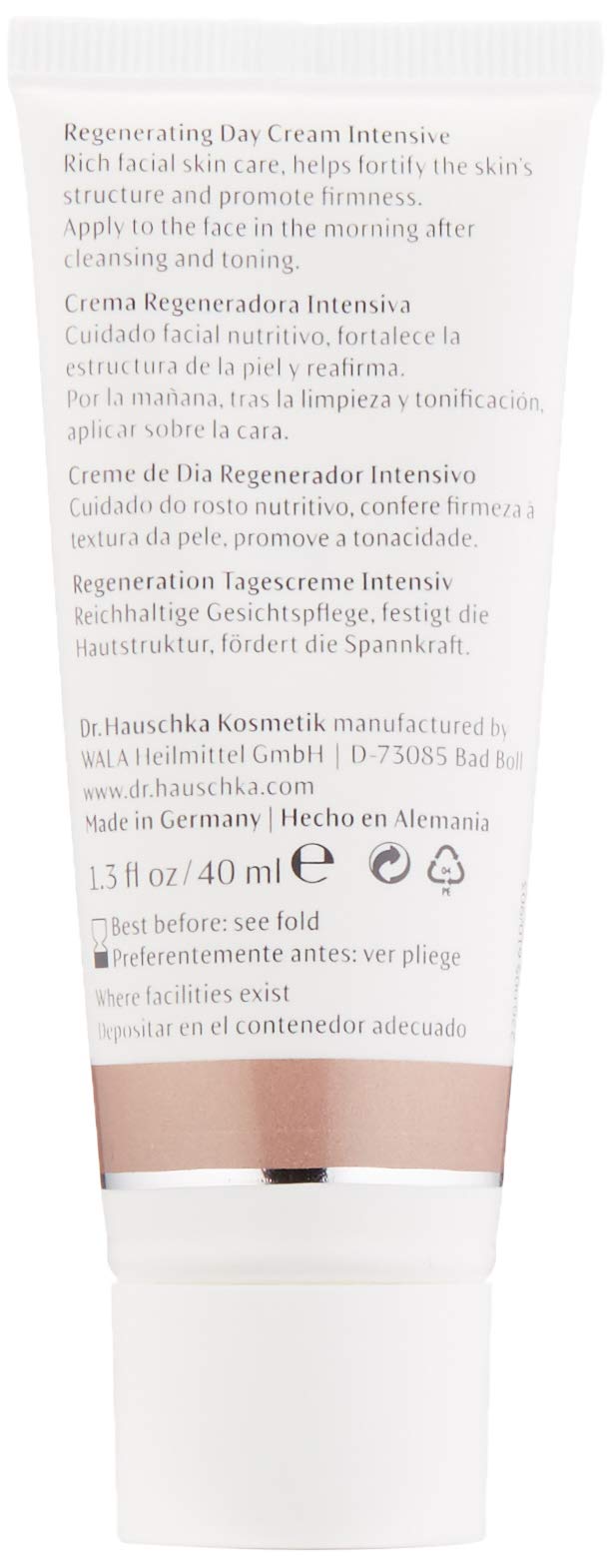 Close-up of Dr. Hauschka Regenerating Day Cream Intensive texture for smoother skin.