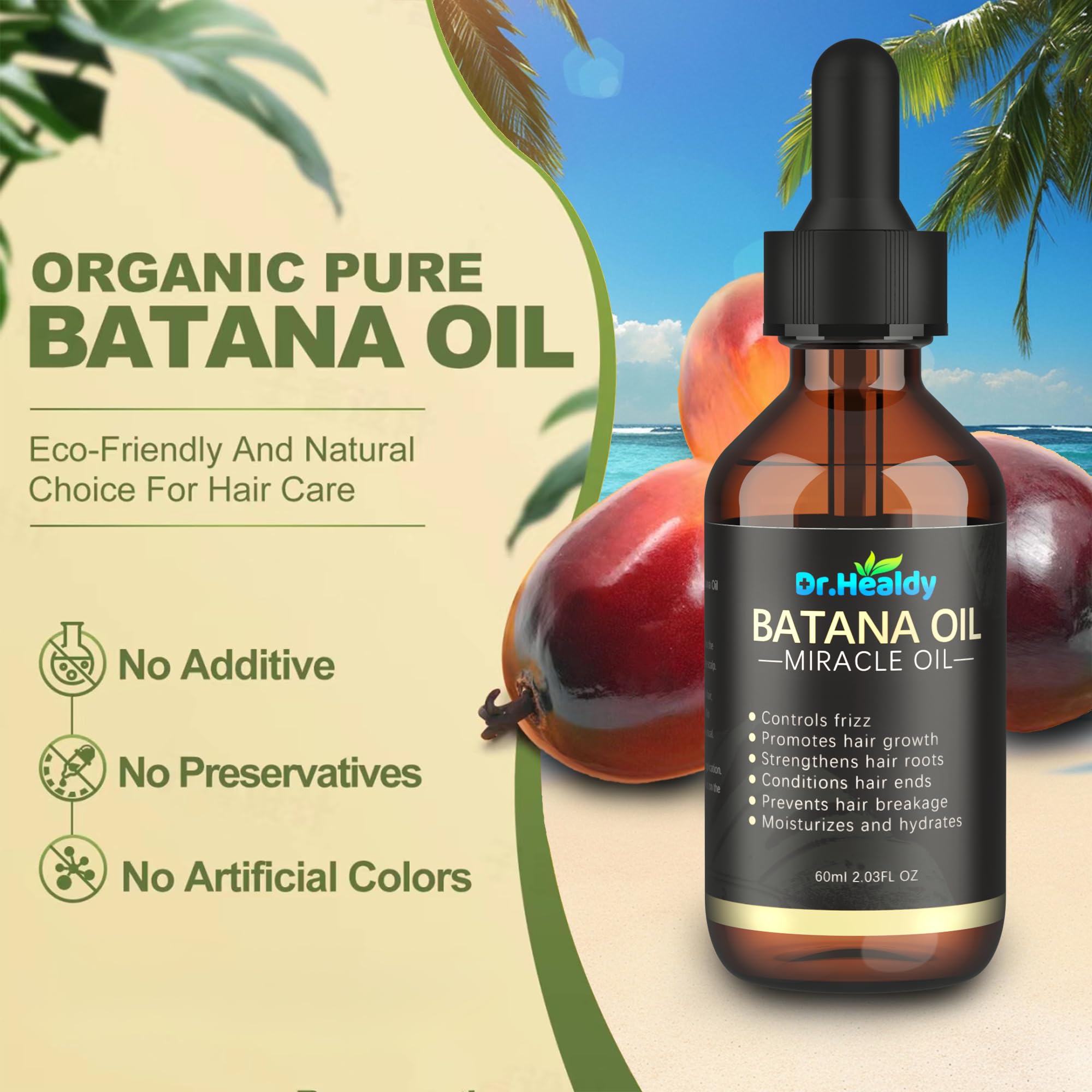 Dr. Healdy Batana Oil applied to scalp for nourishment.