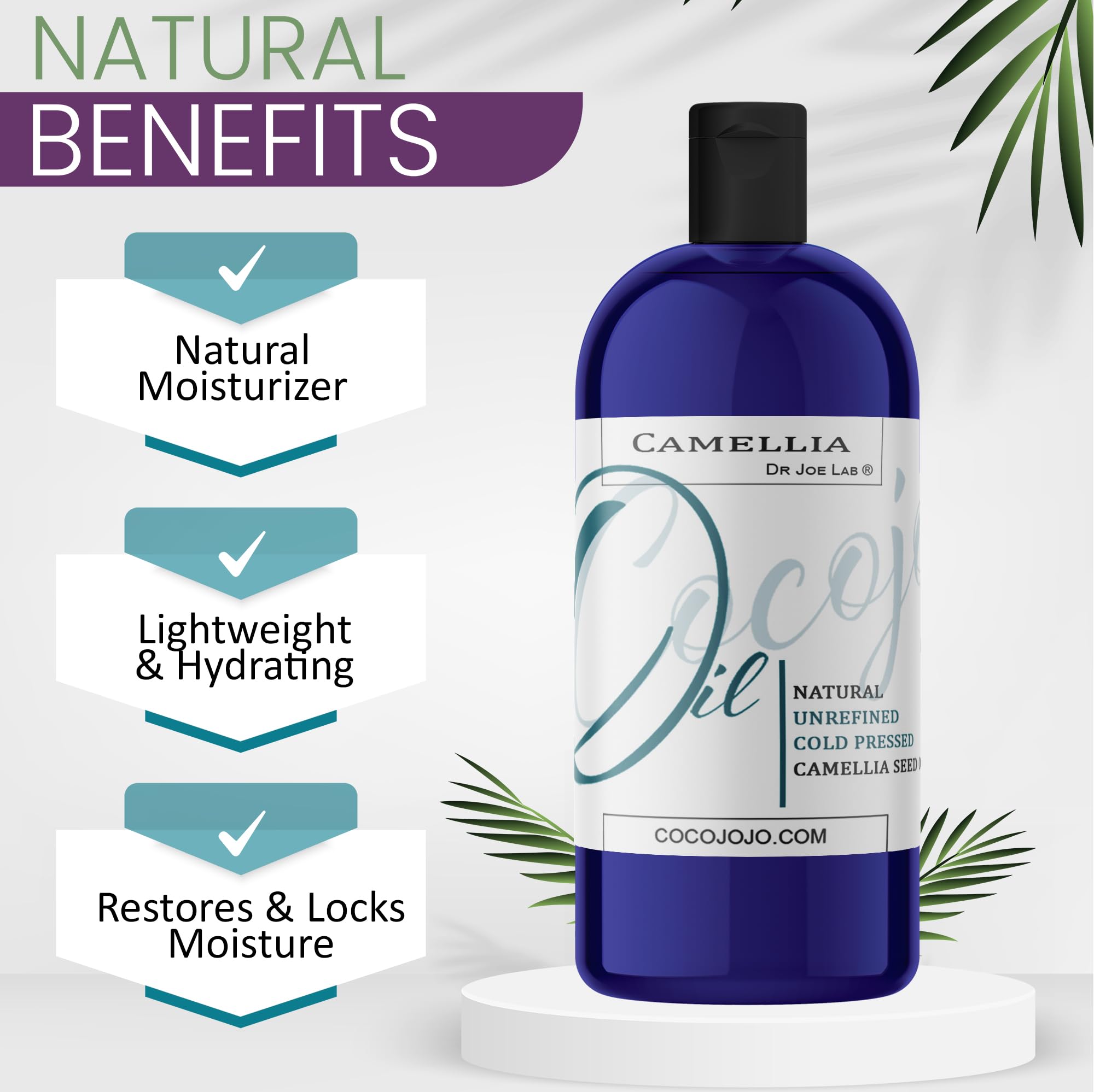 Dr Joe Lab Camellia Seed Oil on hair shows shine and softness from nourishment