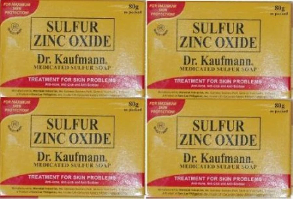 Dr. Kauffman Medicated Sulfur Soap bar for daily cleansing.