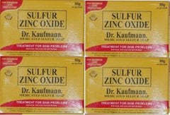 Dr. Kauffman Medicated Sulfur Soap bar for daily cleansing.