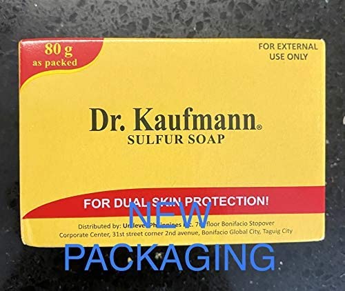 Dr. Kauffman soap lineup highlights sulfur-based cleansing benefits.