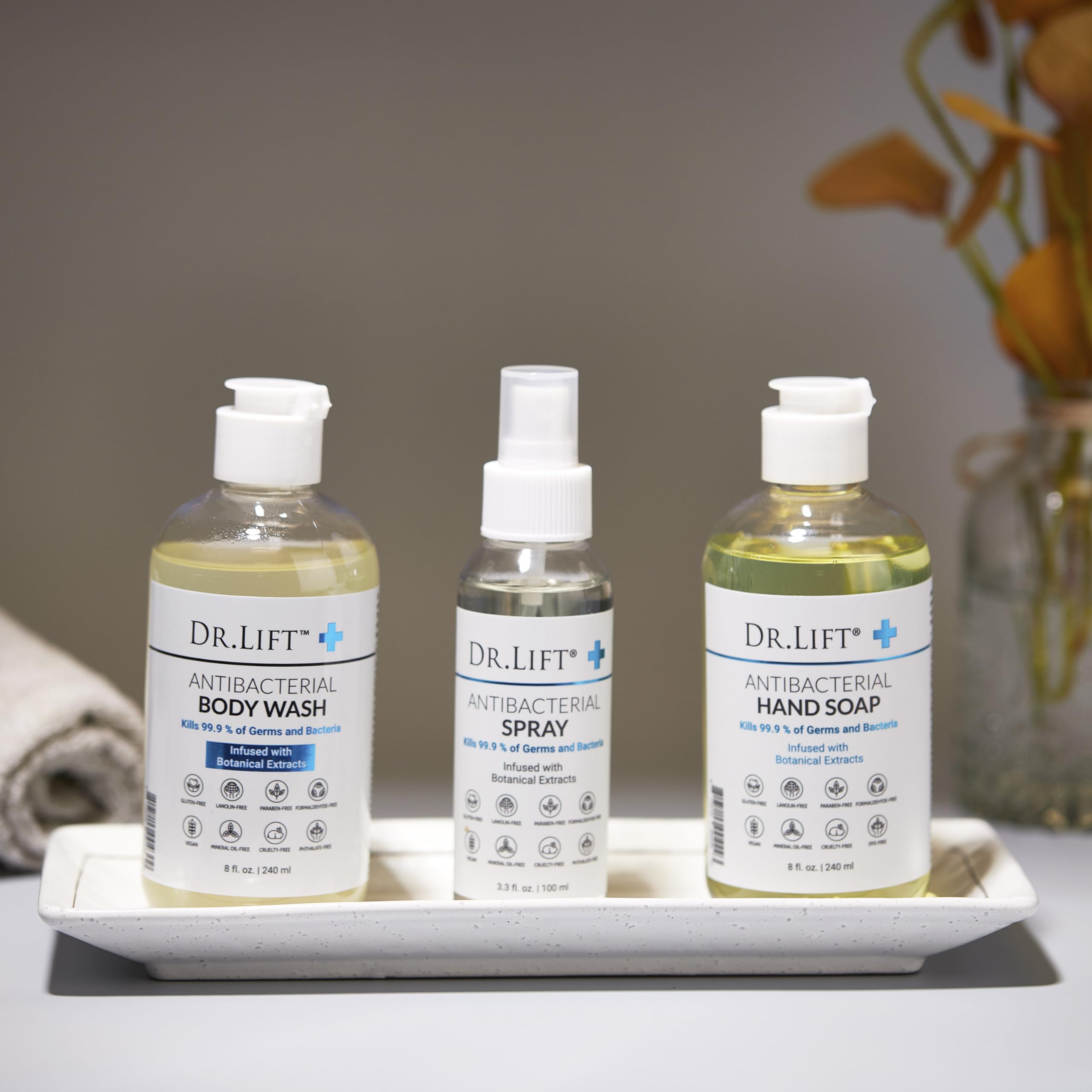 DR. LIFT unscented cleansing foam—gentle daily wash for sensitive skin.