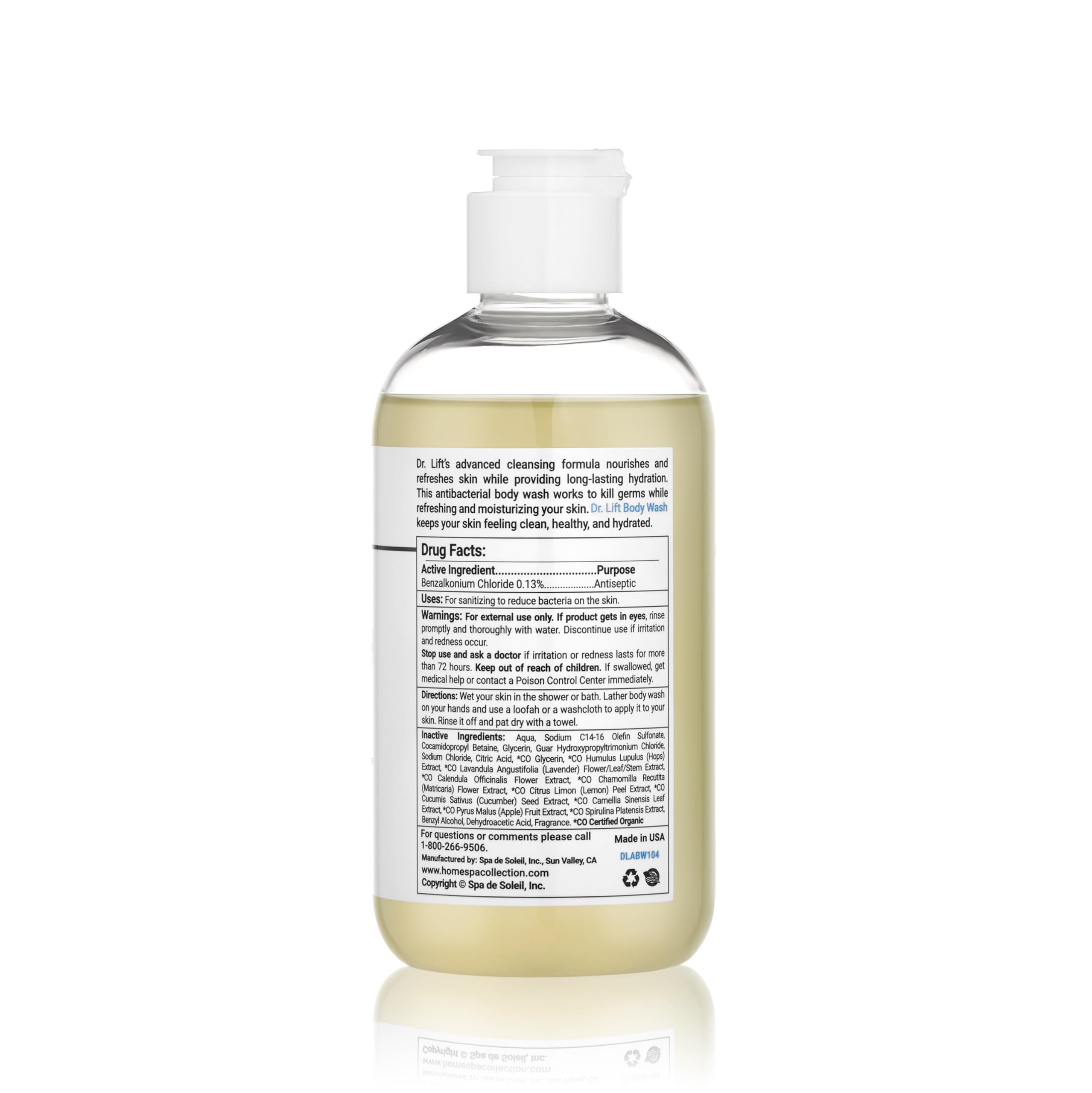 DR. LIFT Made in California label—careful craftsmanship and quality.