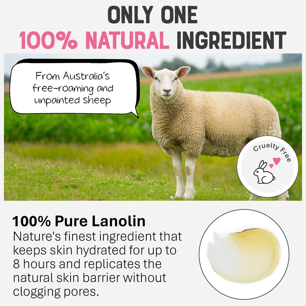 Dr. Lipp Original Nipple Balm smoothing hair ends with protective barrier.
