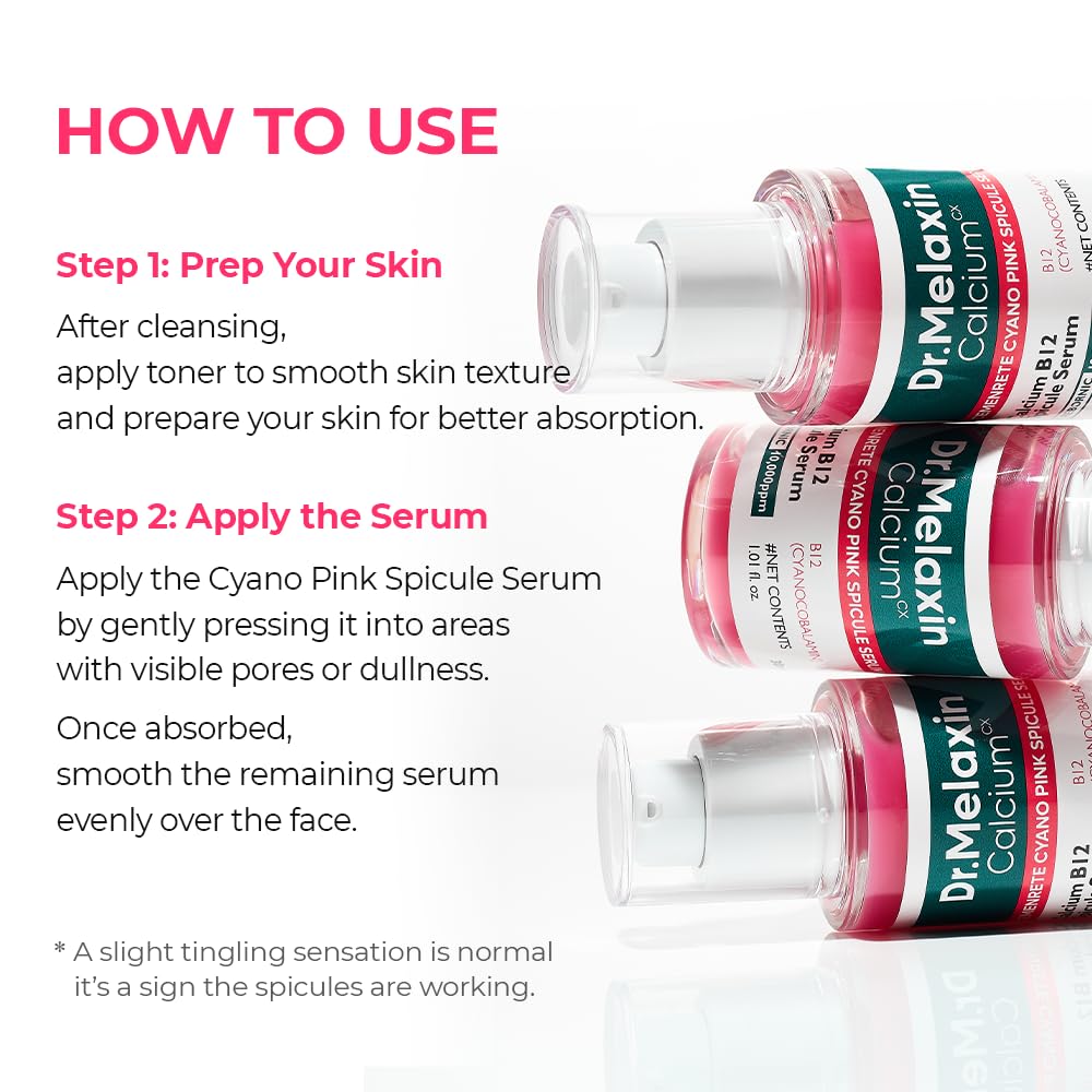 Dr.Melaxin routine-application image demonstrates easy daily skincare ritual