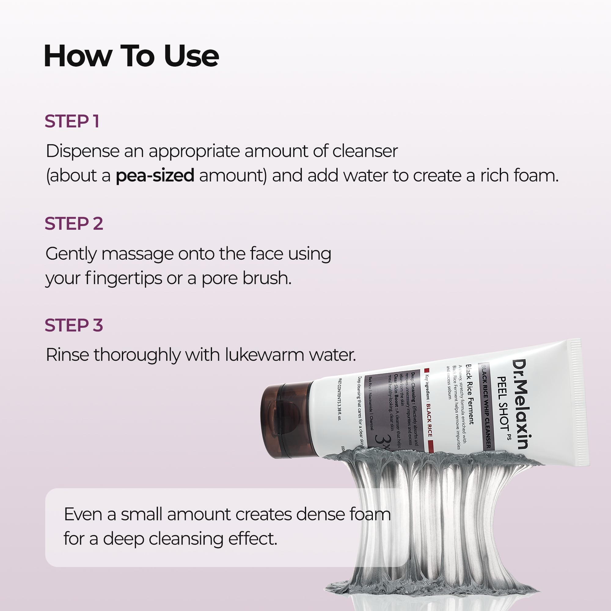 Dr.Melaxin Peel Shot packaging front signals a simple spa ritual.
