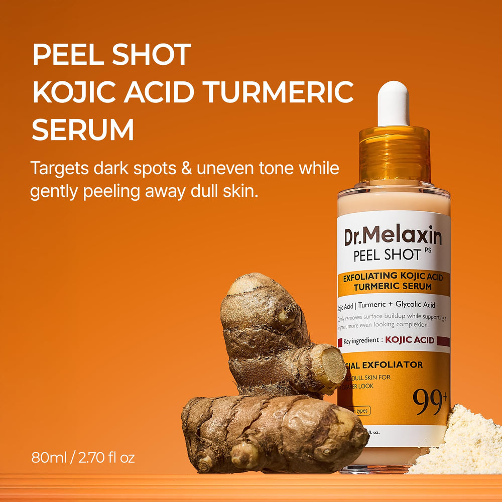Dr.Melaxin Peel Shot pump-dispense for clean, targeted application