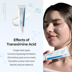 Dr.Melaxin TX Cream ingredient close-up shows hyaluronic acid benefits