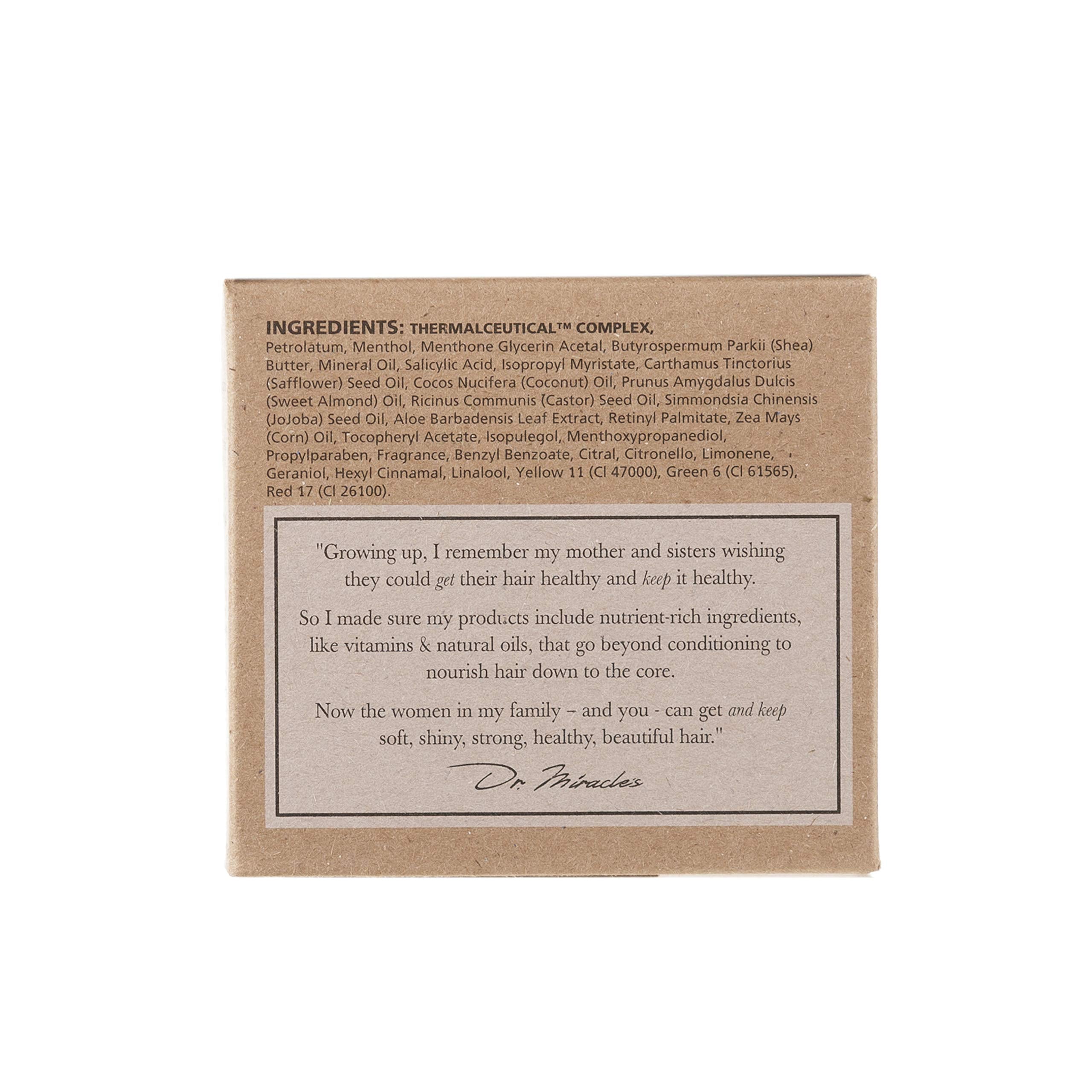 Dr. Miracle's Gro Oil hot-oil-ready suggests spa-like treatment at home.