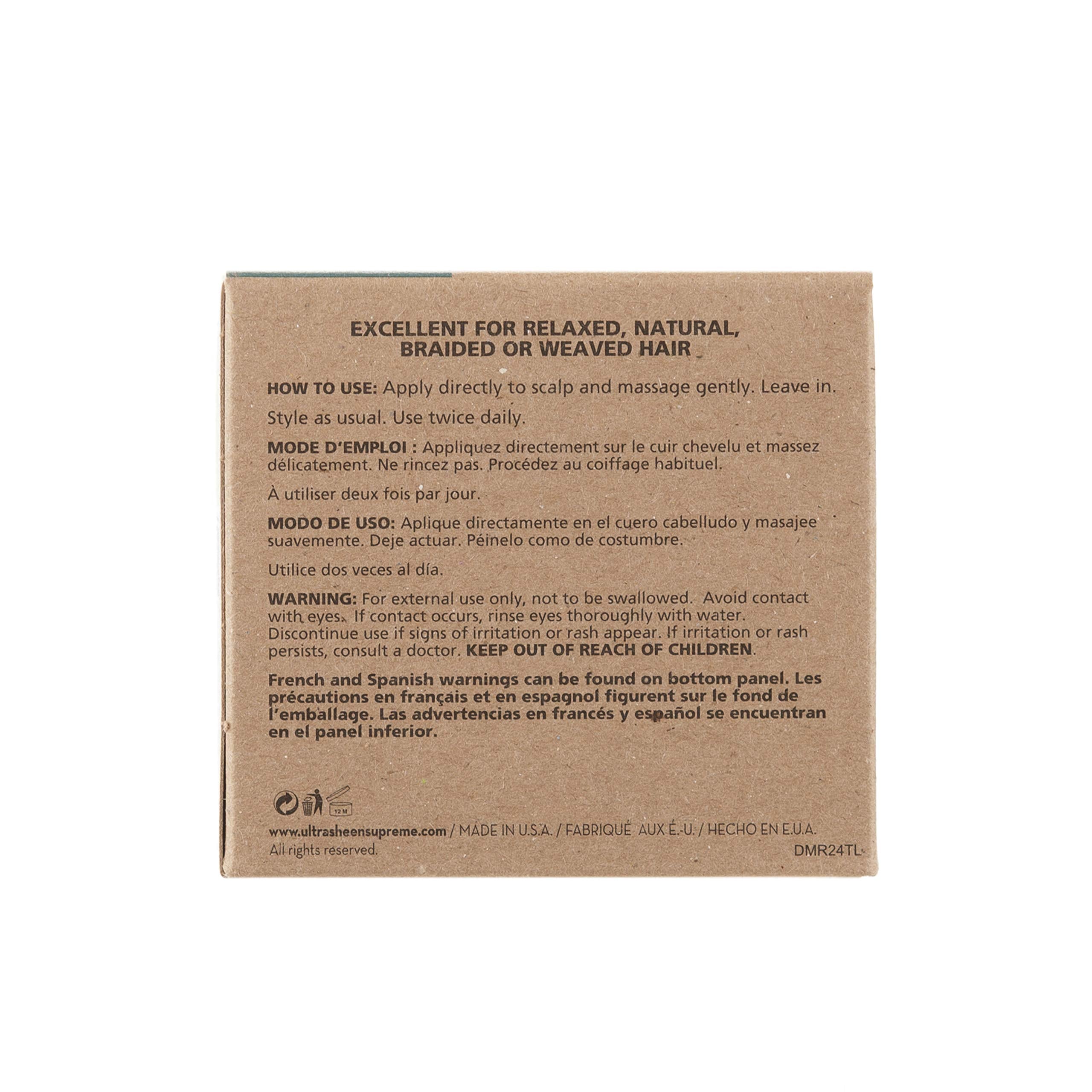 Dr. Miracle's Strengthen Hot Gro texture swatch shows creamy consistency that spreads smoothly.