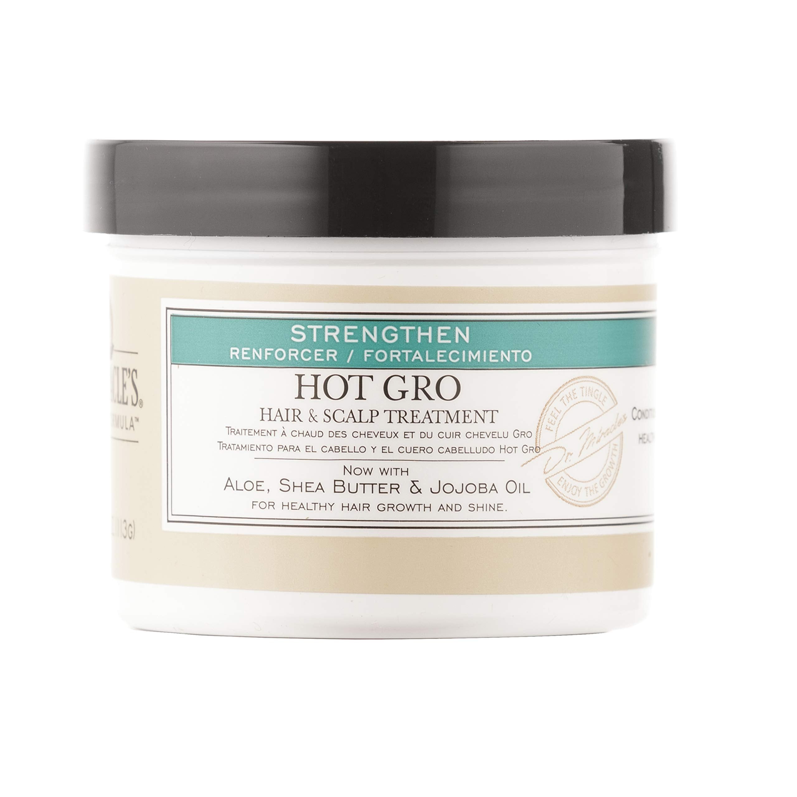 Dr. Miracle's Strengthen Hot Gro warming tingle suggests a stimulating, refreshing feel during use.