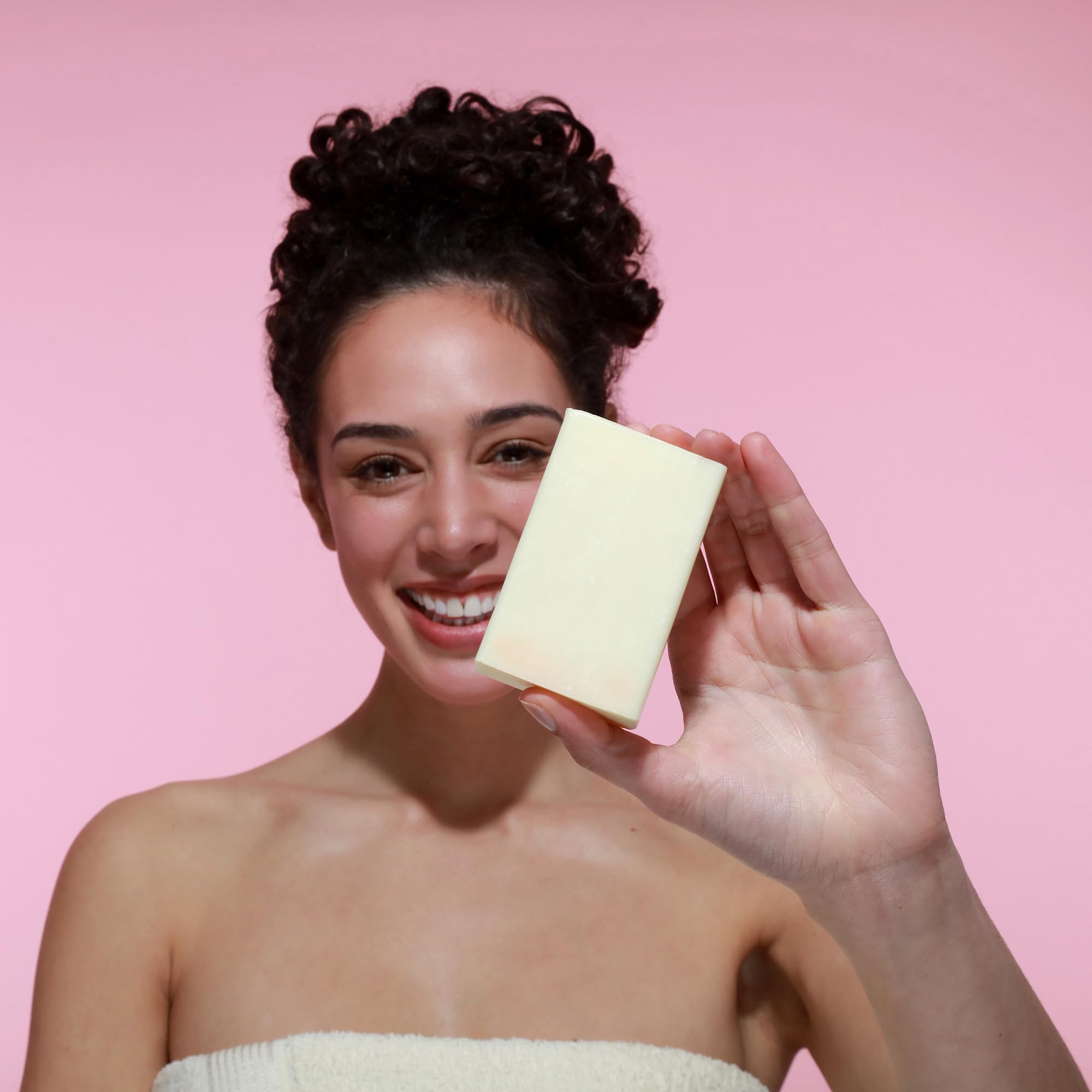 Dr. Natural Pure Castile Almond bar with shea butter ingredient detail for moisturized skin.
