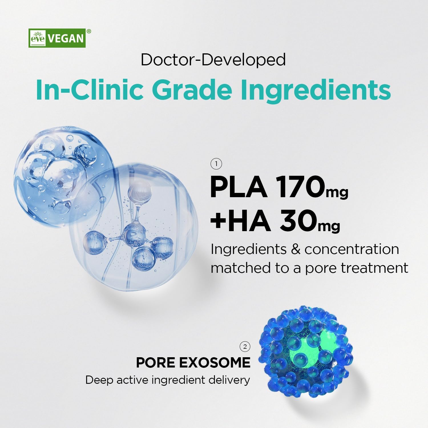 Dr.nineteen CollaBooster Poreshot Cream texture close-up showing hydration and smooth skin