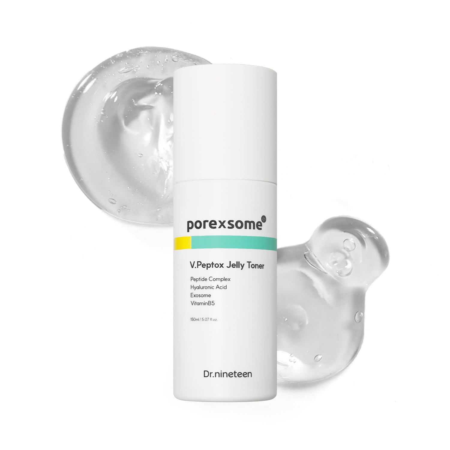 Dr.nineteen V.Peptox Jelly Toner bottle front for smoother-looking pores