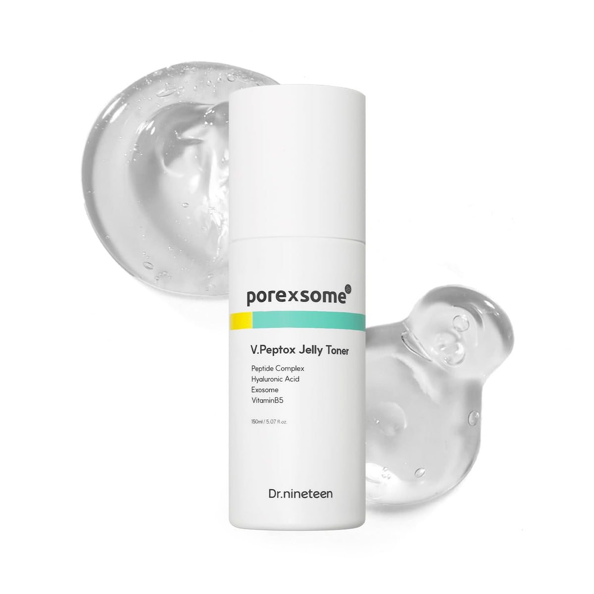 Dr.nineteen V.Peptox Jelly Toner bottle front for smoother-looking pores