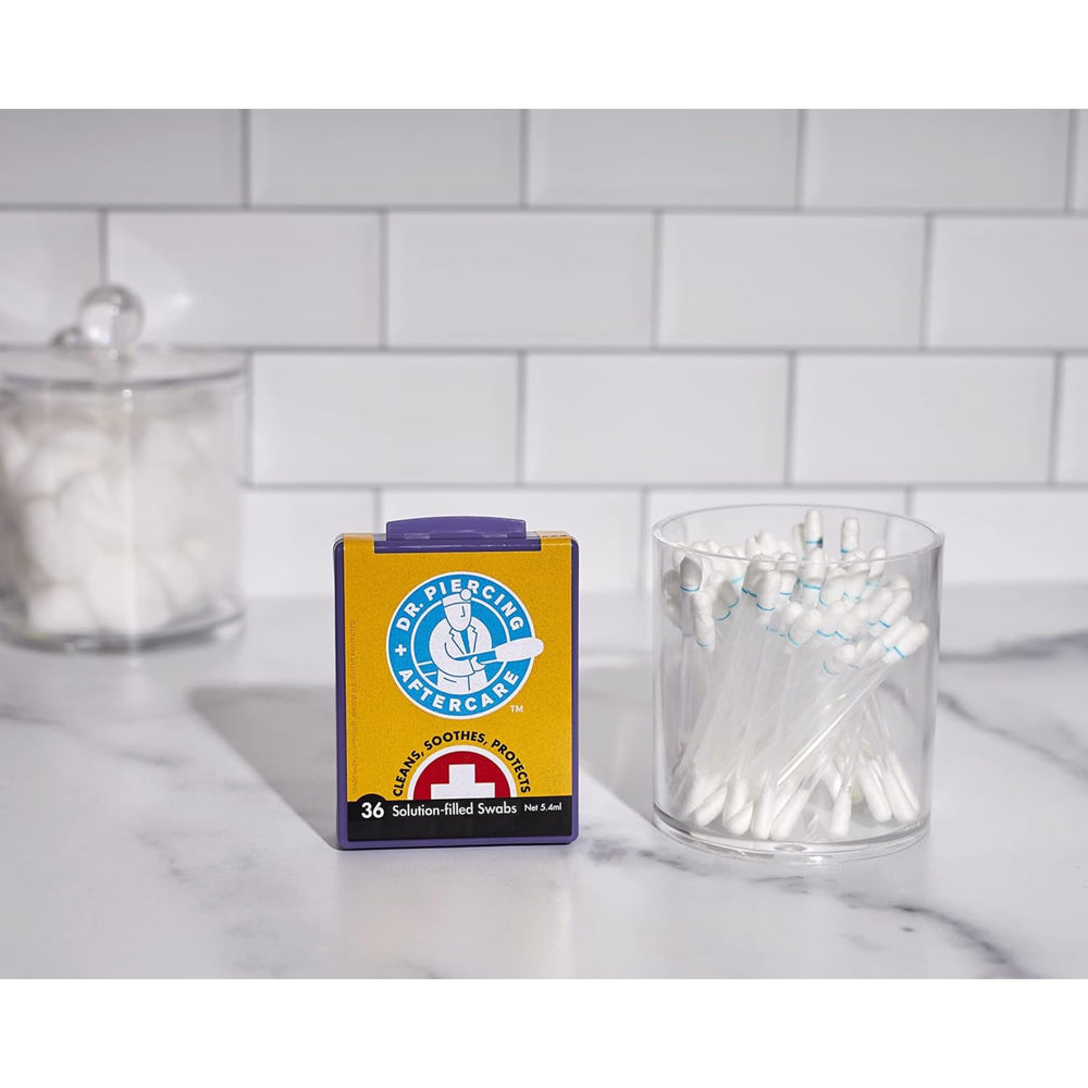 DR. PIERCING AFTERCARE gentle-on-skin formula is suitable for sensitive skin users.