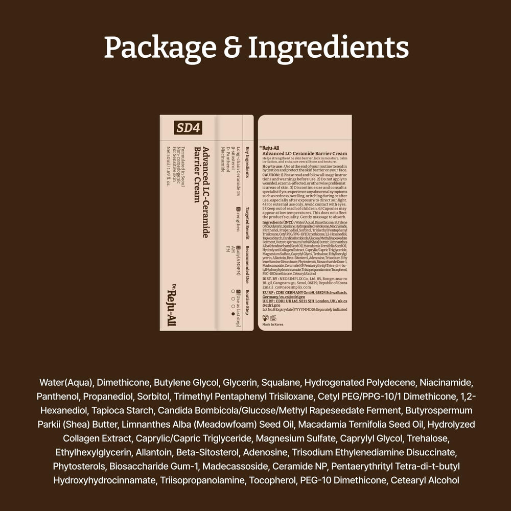 Dr.Reju-All Advanced LC-Ceramide Korean trust shot evokes heritage and safe skincare.