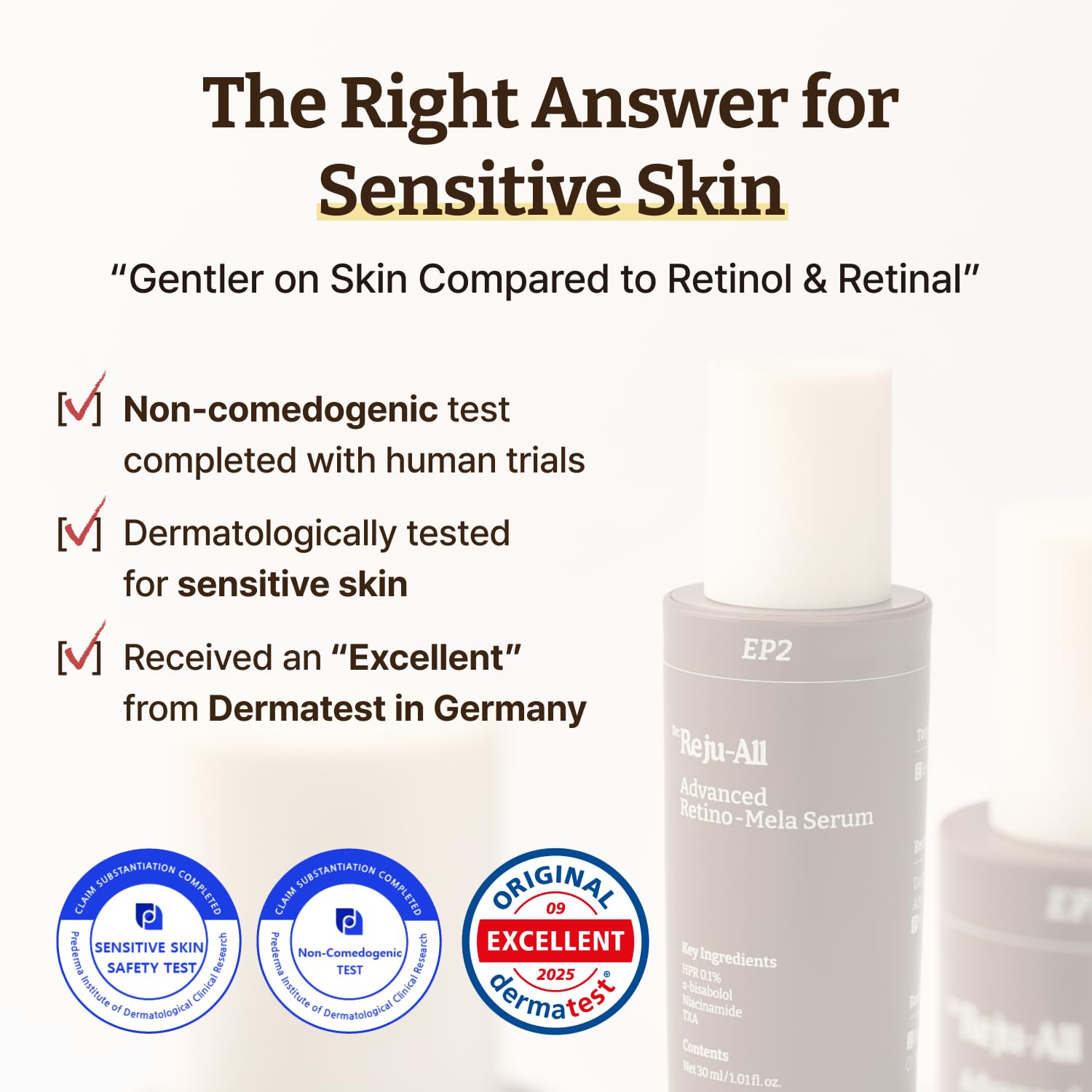 Dr.Reju-All Retino-Mela Serum packaging box for daily use
