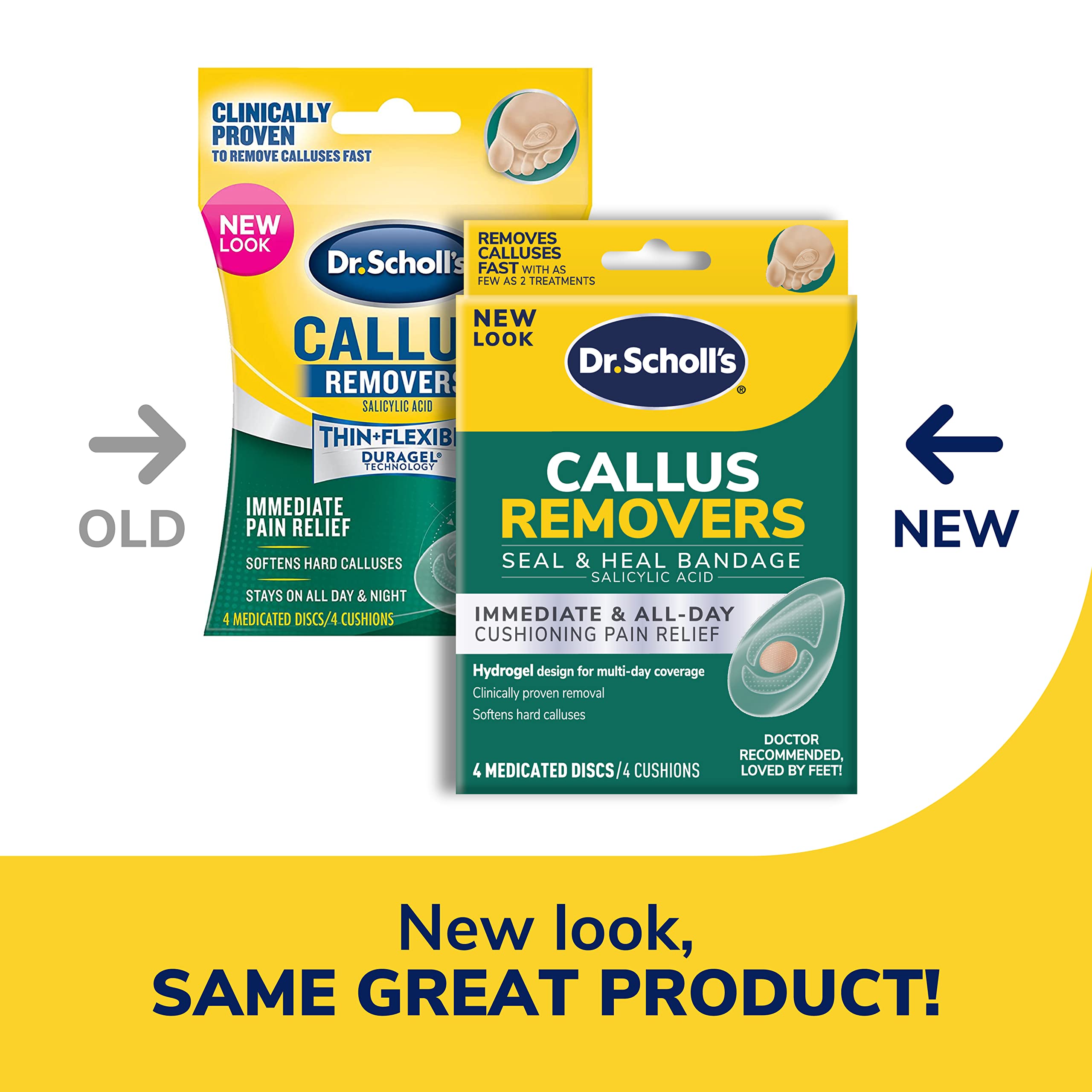 Dr. Scholl's single bandage close-up highlighting secure adhesion