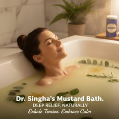Dr. Singha's essential oils bottle signals premium aromatherapy at home.