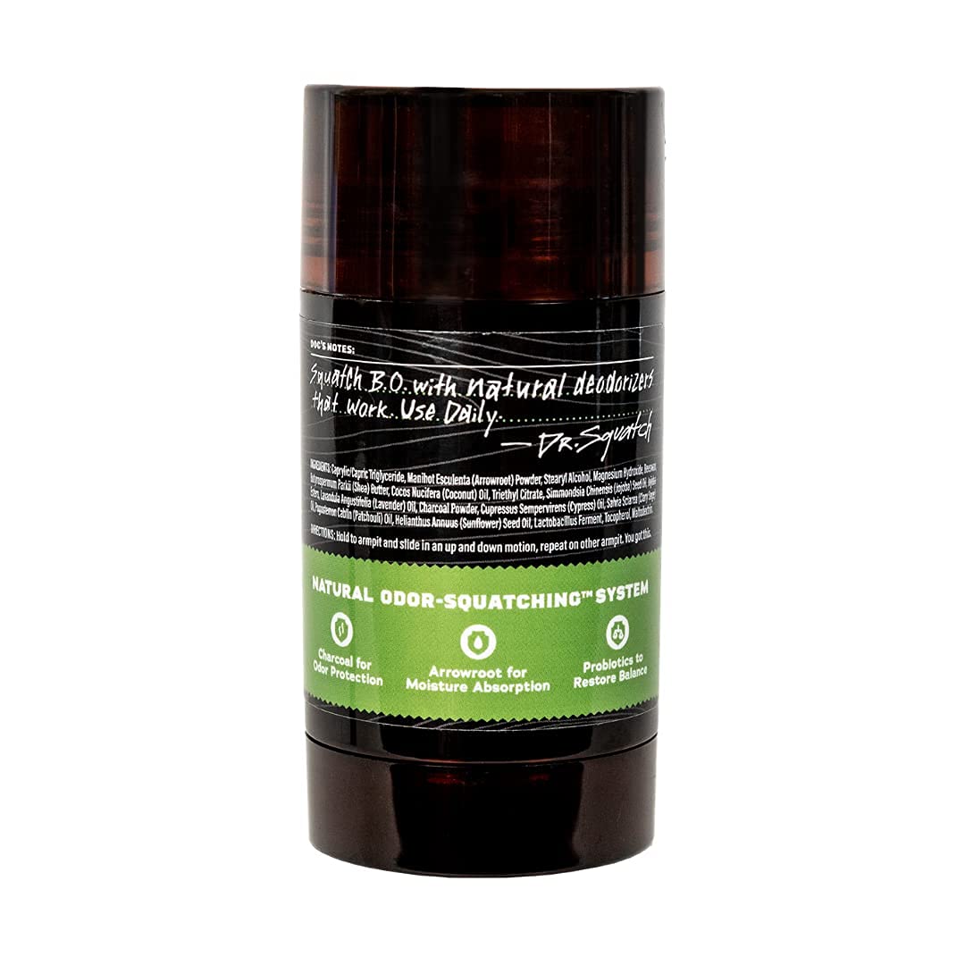 Dr. Squatch Alpine Sage deodorant swatch reveals fresh herbal aroma