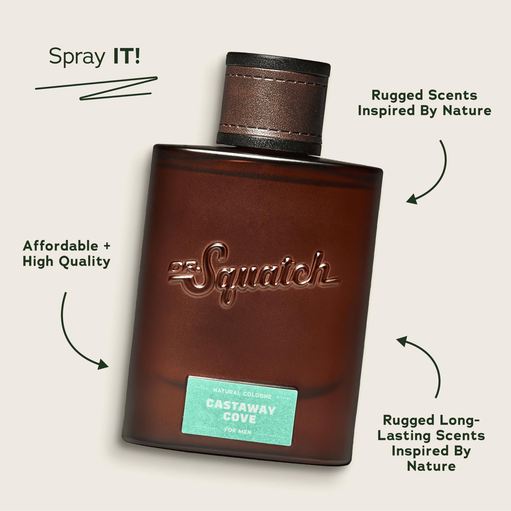 Dr. Squatch Castaway Cove bottle-spray demonstrates easy application for daily confidence