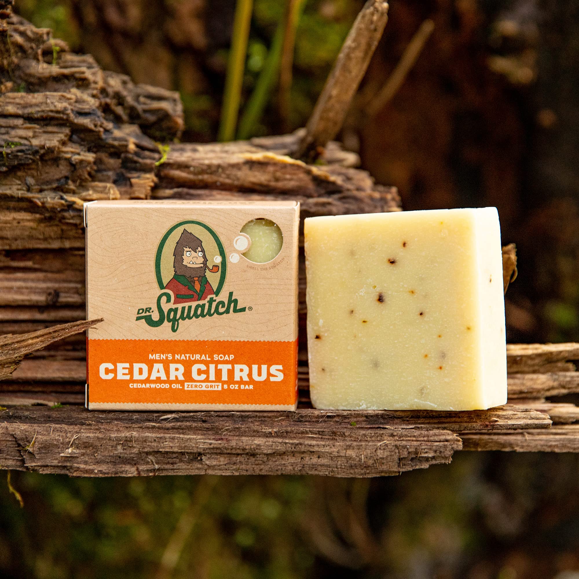 Dr. Squatch Cedar Citrus bundle offers three bars for the routine.