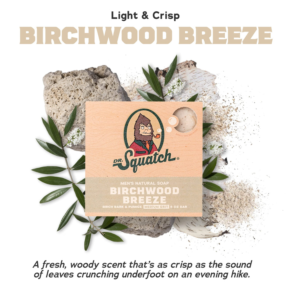 Dr. Squatch Cedar Citrus bar highlights zesty, clean citrus aroma.