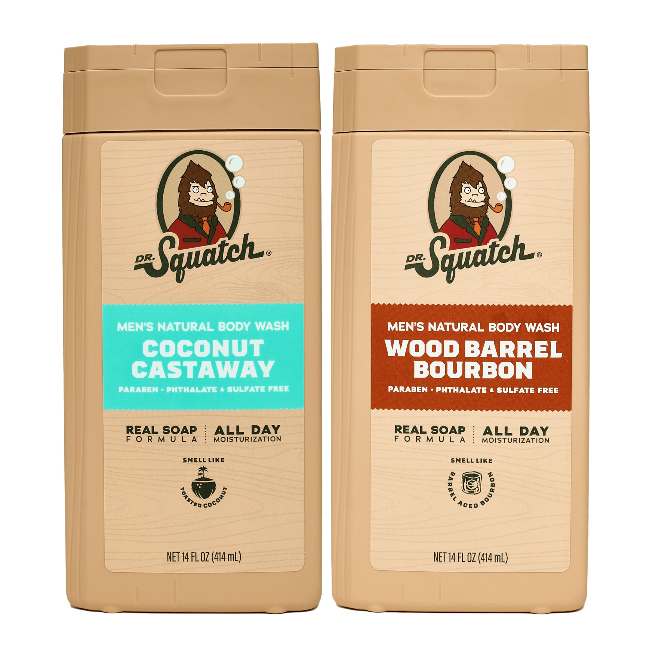 Dr. Squatch Coconut Castaway bottle – nourishing cleanse for daily shower routine