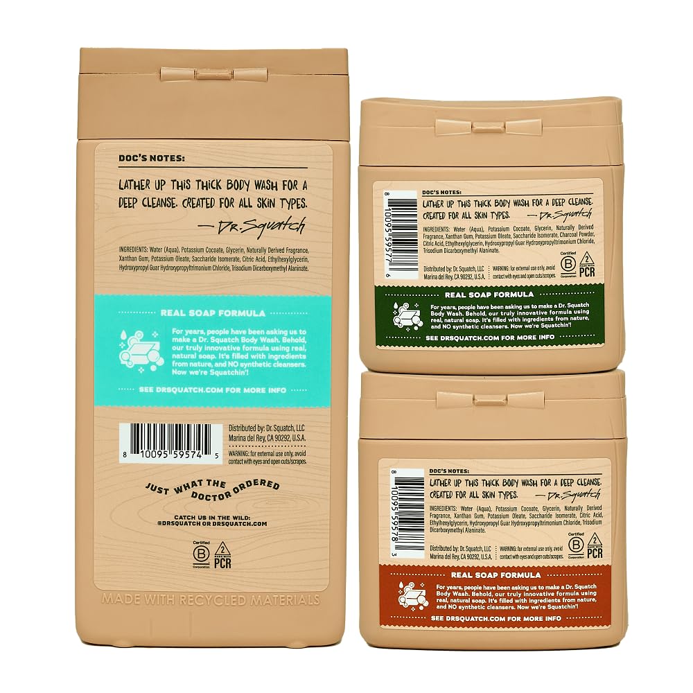 Dr. Squatch Coconut Castaway foam ready for a refreshing shower.