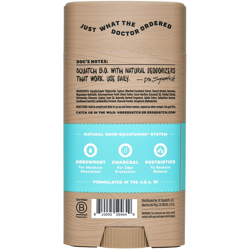 Close-up of Coconut Castaway scent in Dr. Squatch deodorant