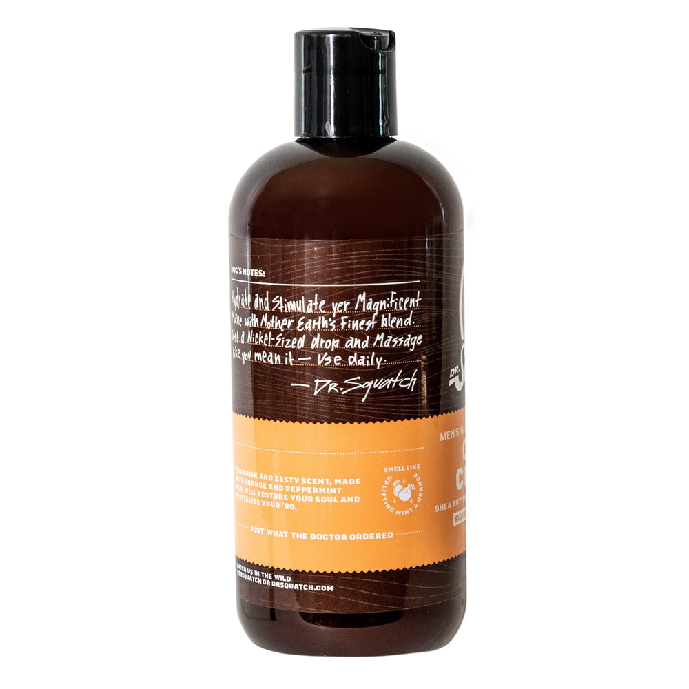 Dr. Squatch Cool Citrus Conditioner clary sage close-up shows balanced moisture.