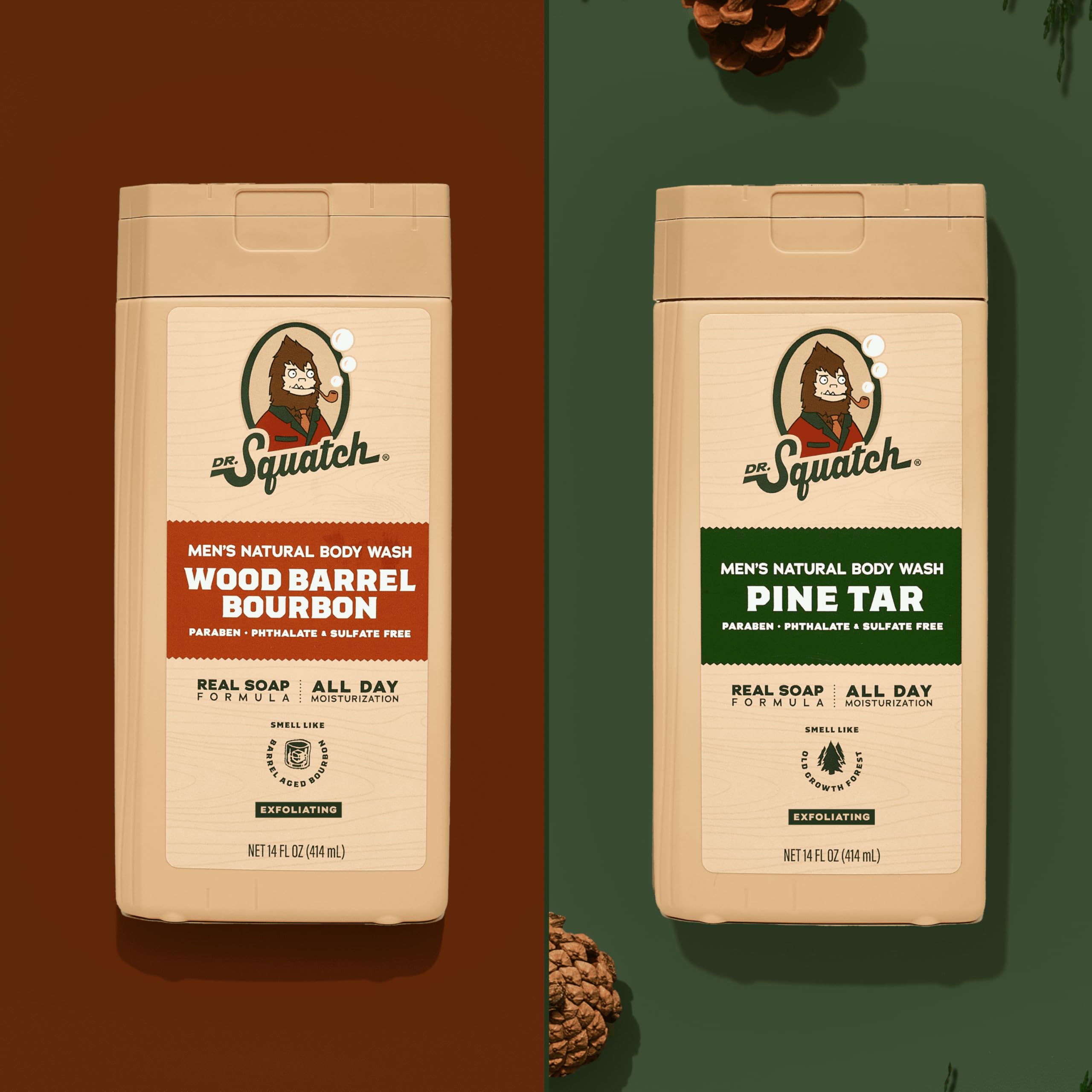 Dr. Squatch Dermatologist Tested label suggests a gentle option for daily showers