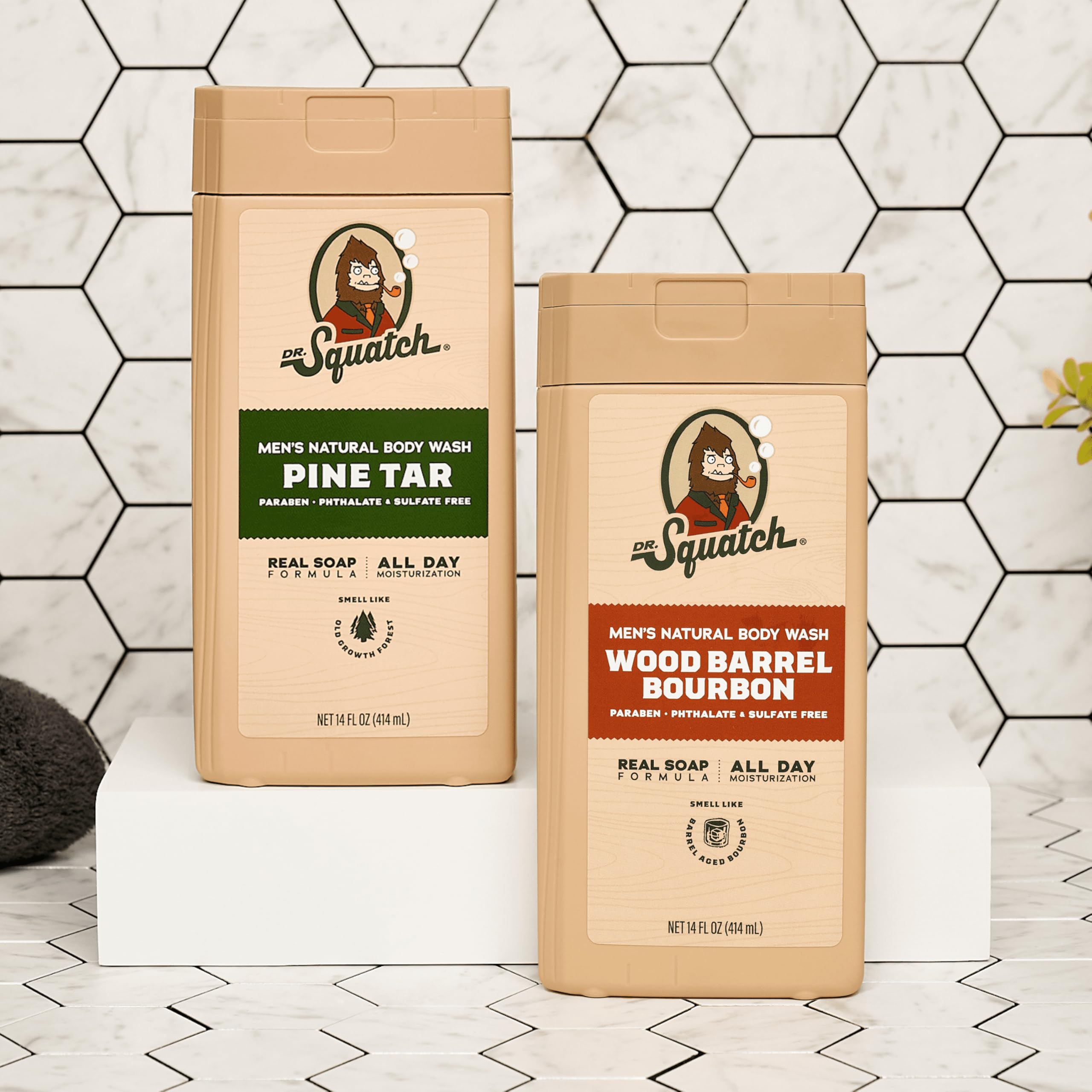 Dr. Squatch Dermatologist-tested label indicates non-irritating, allergen-free cleansing.