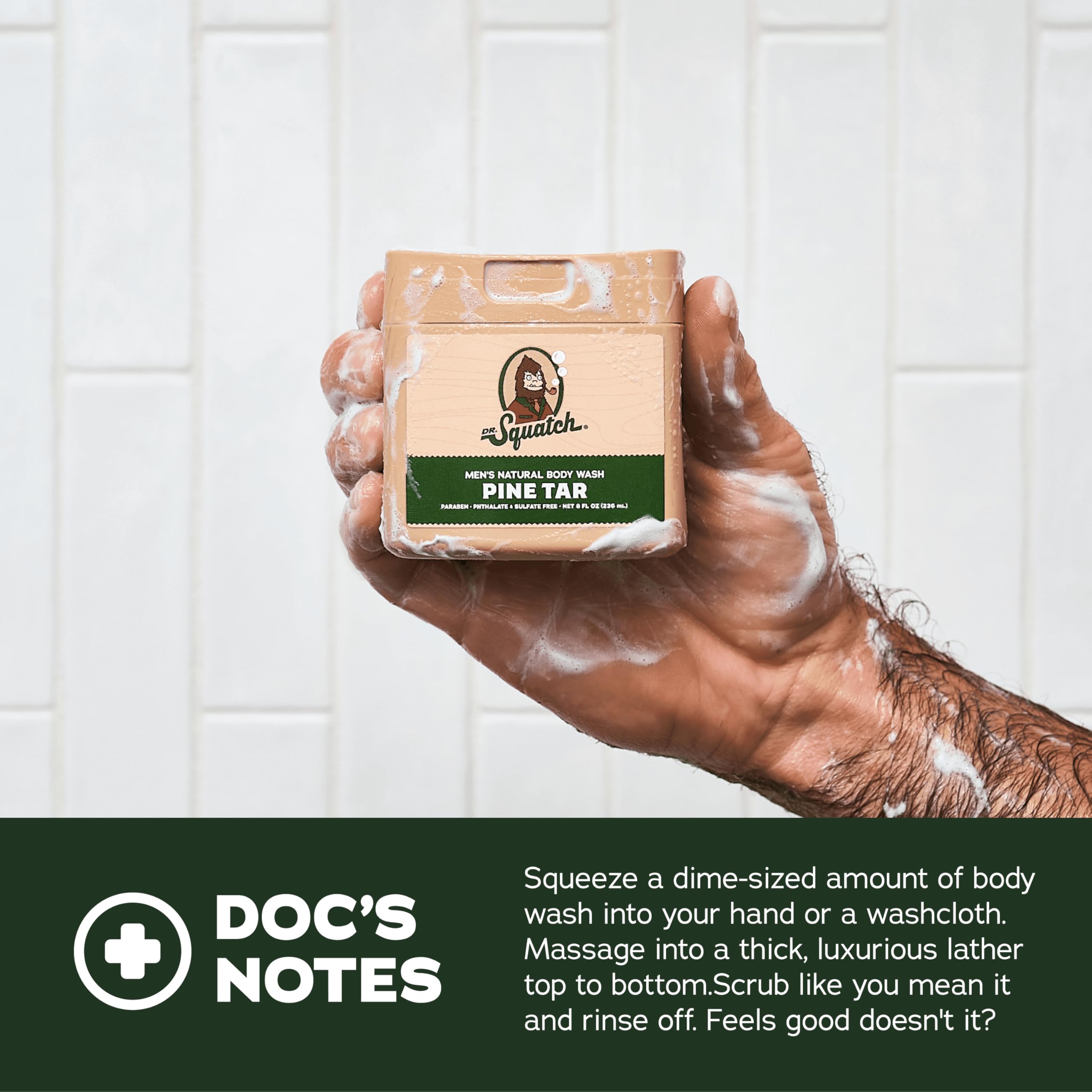 Dr. Squatch dermatologist-tested assurance for sensitive skin users