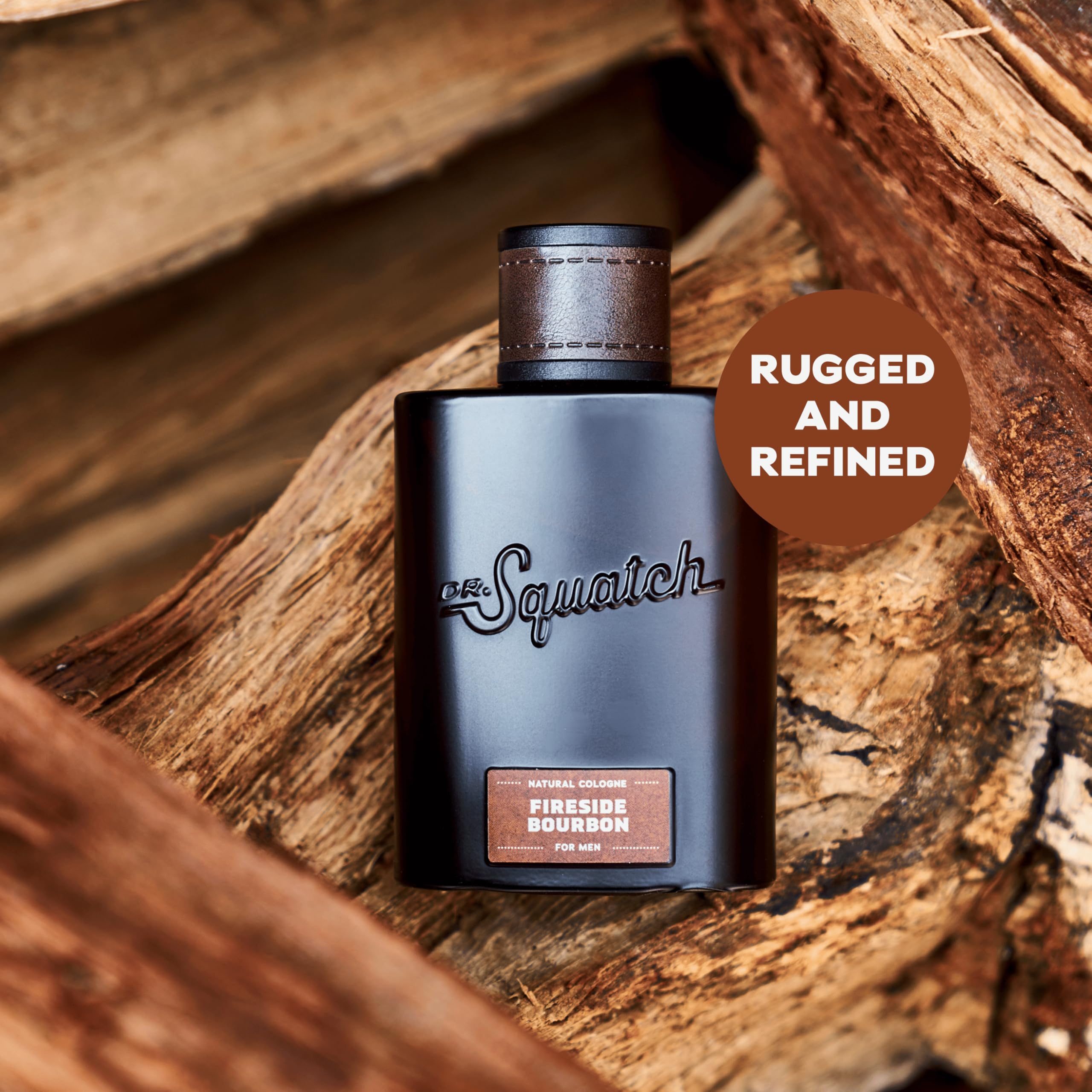 Dr. Squatch Fireside Bourbon packaging displays sustainable design and premium feel