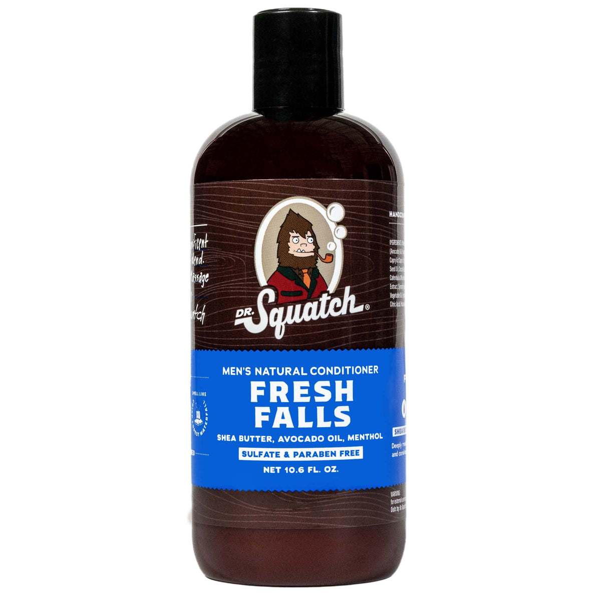 Dr. Squatch Fresh Falls Conditioner bottle front supports easy daily conditioning.