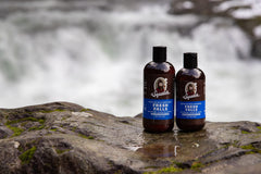 Dr. Squatch Fresh Falls Conditioner captures woodsy birch and pine scent profile for refreshing grooming.
