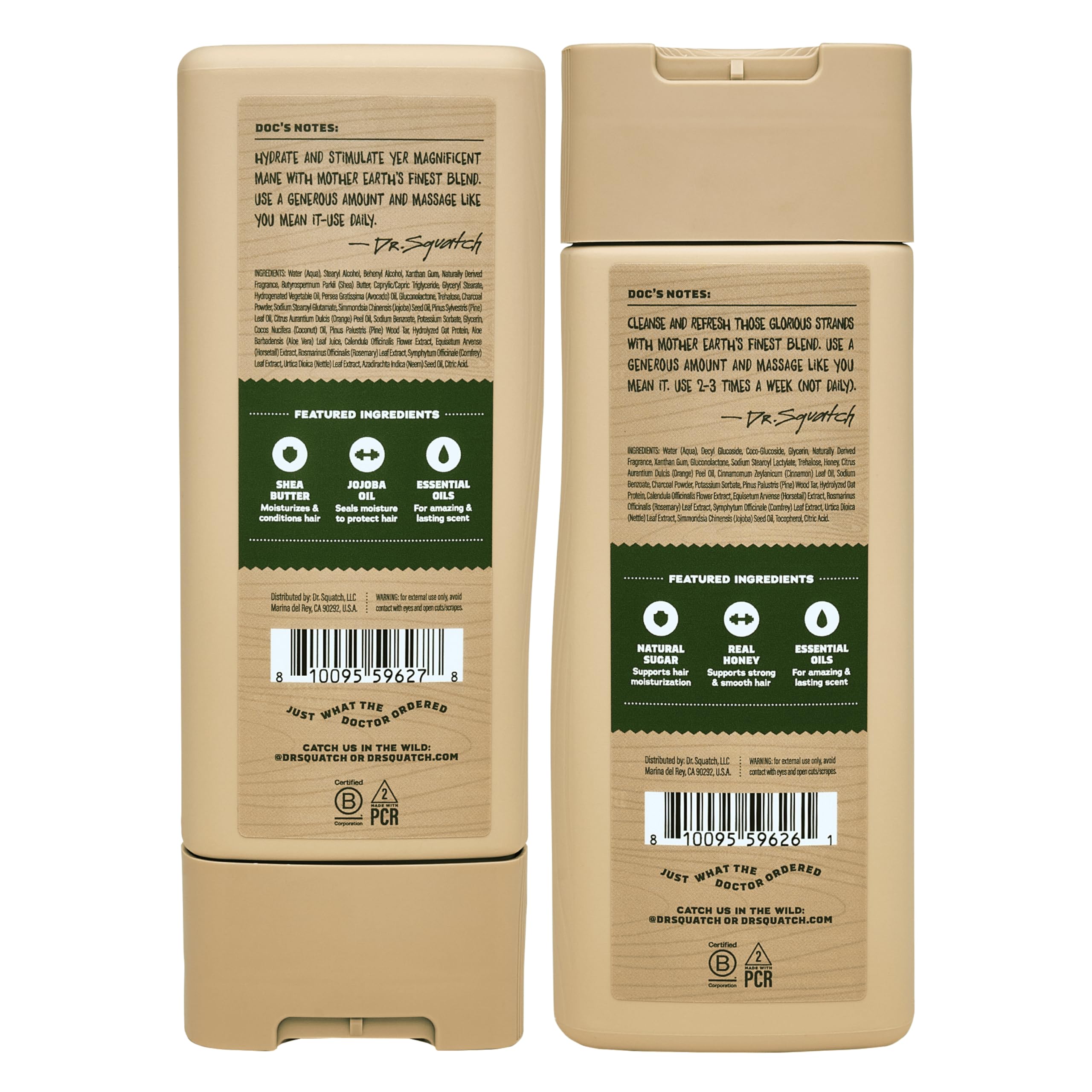 Dr. Squatch men's hair bundle in view for fuller-looking hair